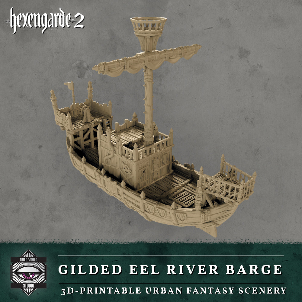 'Gilded Eel' River Barge - Tired World Studio