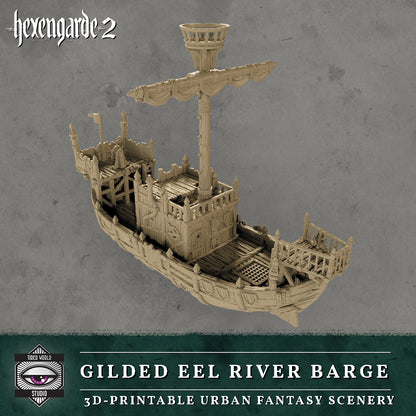 'Gilded Eel' River Barge - Tired World Studio