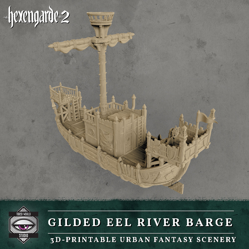 'Gilded Eel' River Barge - Tired World Studio