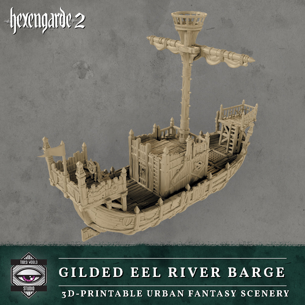 'Gilded Eel' River Barge - Tired World Studio