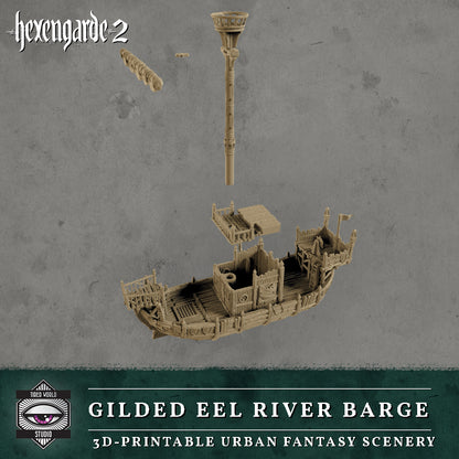 'Gilded Eel' River Barge - Tired World Studio