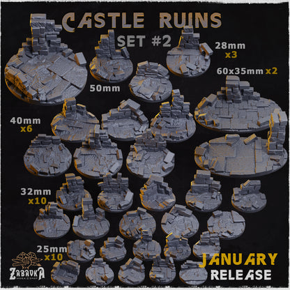 Castle Ruins Bases by Zabavka