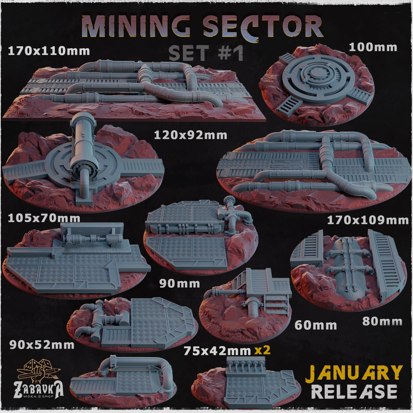 Mining Sector Bases by Zabavka Workshop
