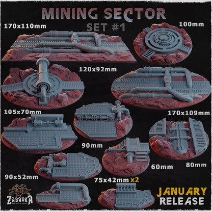Mining Sector Bases by Zabavka Workshop