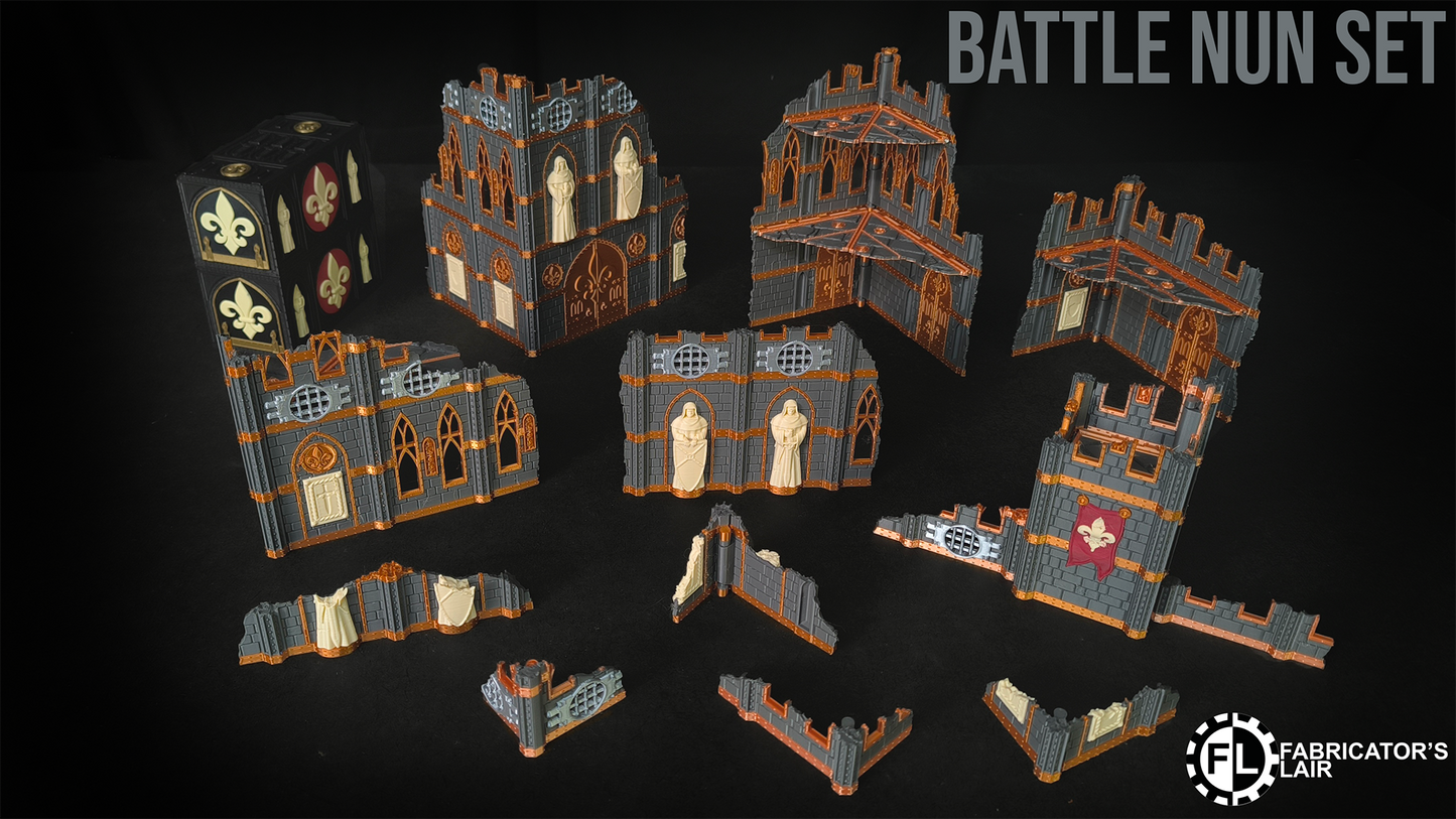 11th Edition Folding Terrain - Battle Nun Set