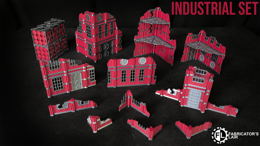 11th Edition Folding Terrain - Industrial Ruins Set