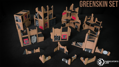 11th Edition Folding Terrain - Greenskin Ruins Set