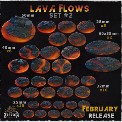 Lava flows Bases by Zabavka Workshop