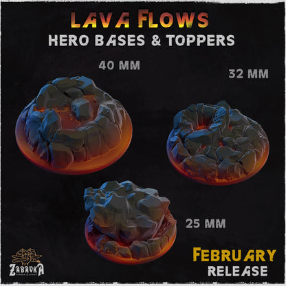 Lava flows Bases by Zabavka Workshop