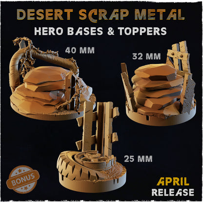 Desert Scrap Metal Bases by Zabavka