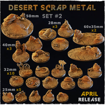 Desert Scrap Metal Bases by Zabavka