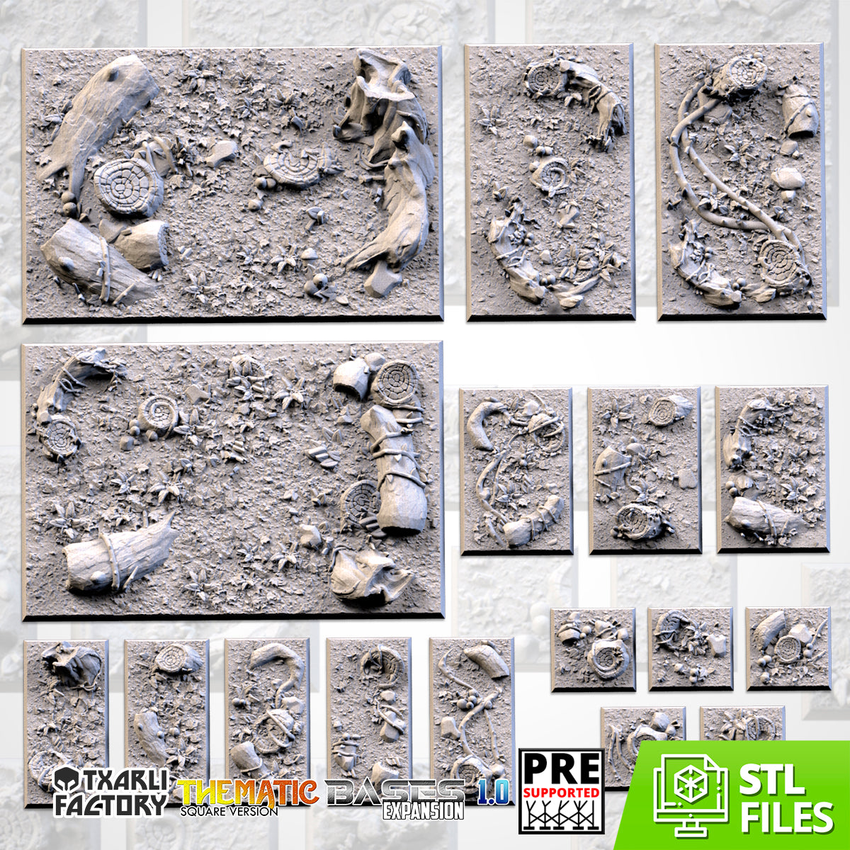 Forest Square Bases By Txarli Factory