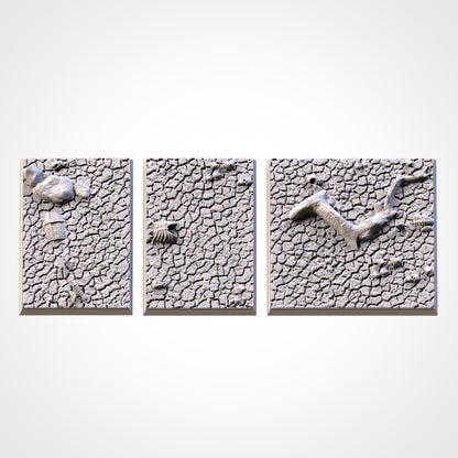 Cracked Desert Square Bases By Txarli Factory