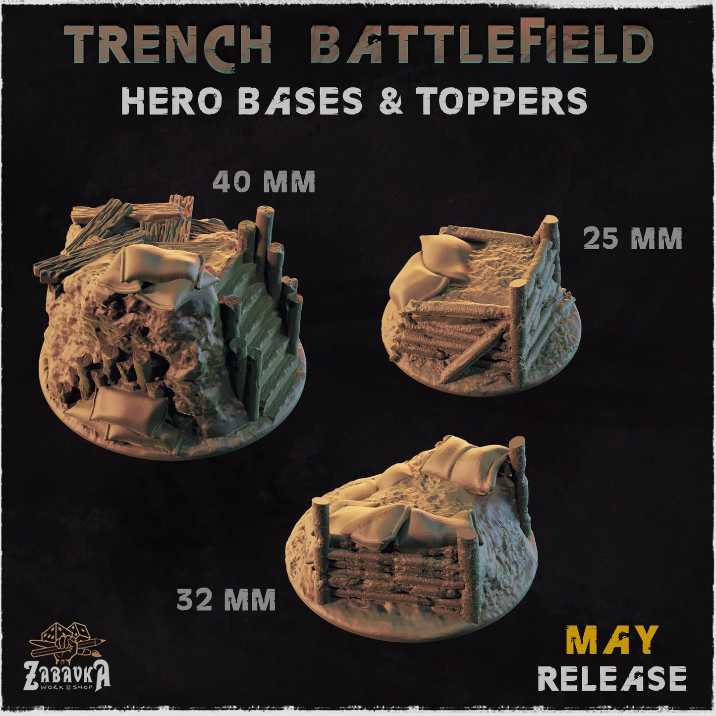 Trench Battlefield by Zabavka Workshop
