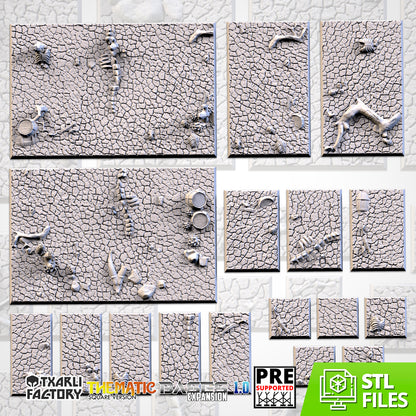 Cracked Desert Square Bases By Txarli Factory