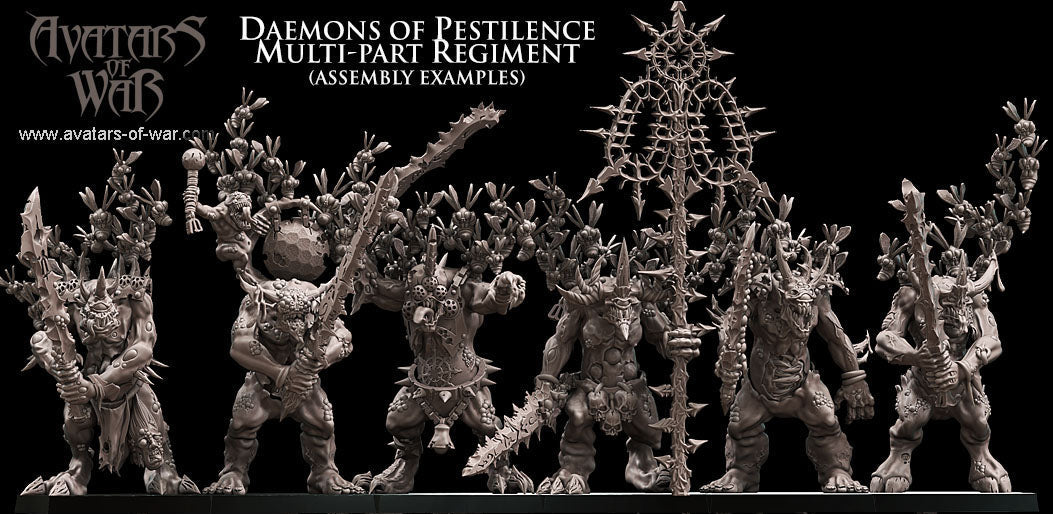 Demons of Pestilence with Cloud of Flies (Multi-Part Regiment) by Avatars of War