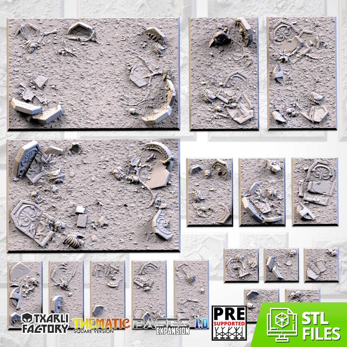 Graveyard Square Bases By Txarli Factory