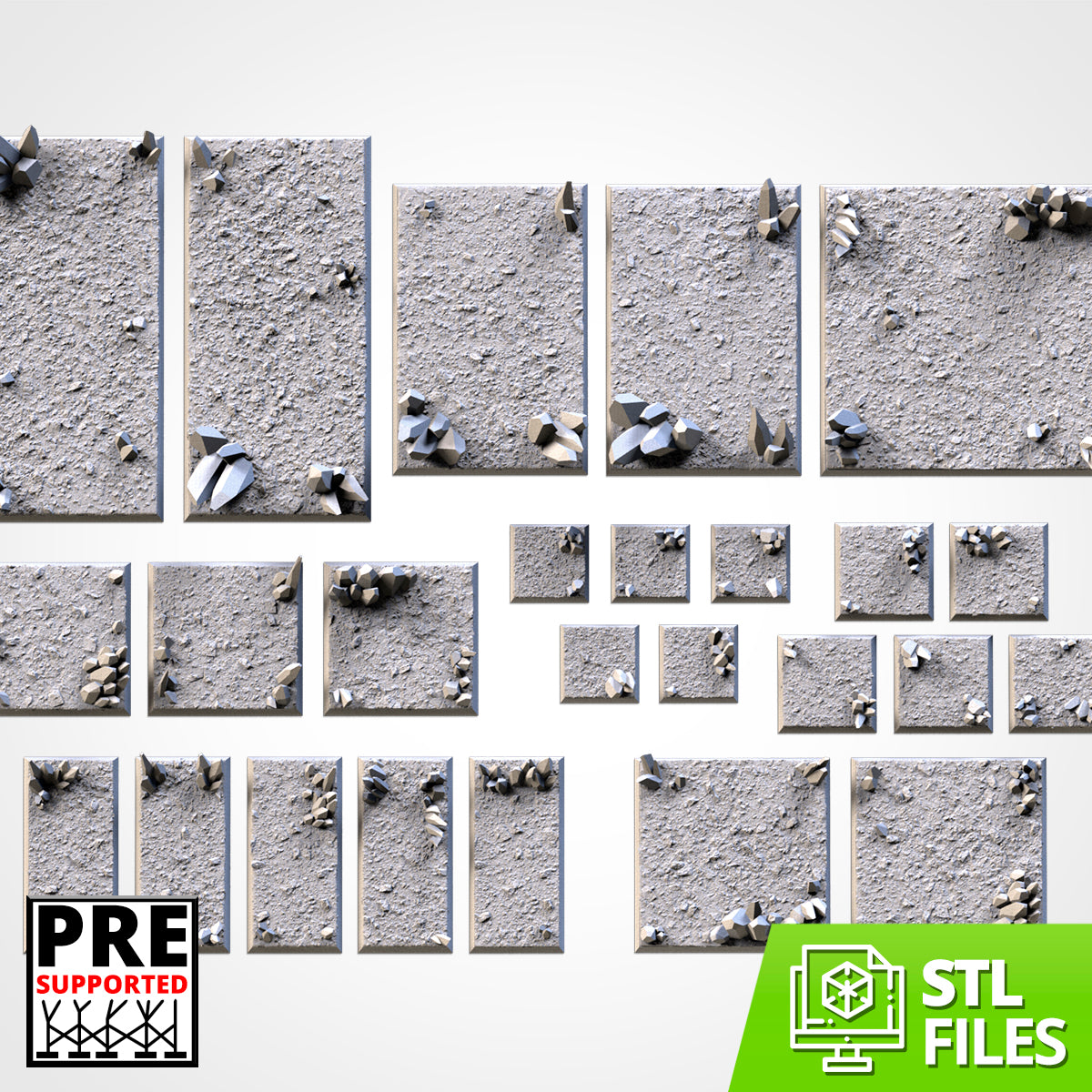 Crystals Square Bases By Txarli Factory