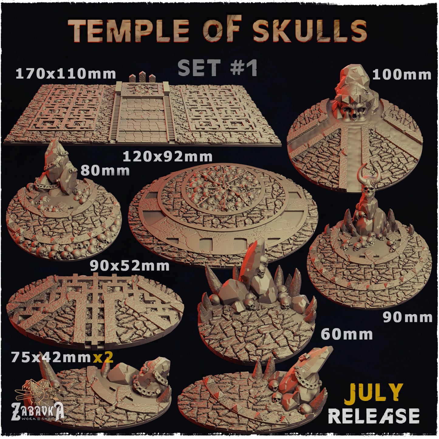 Temple of Skulls Bases by Zabavka
