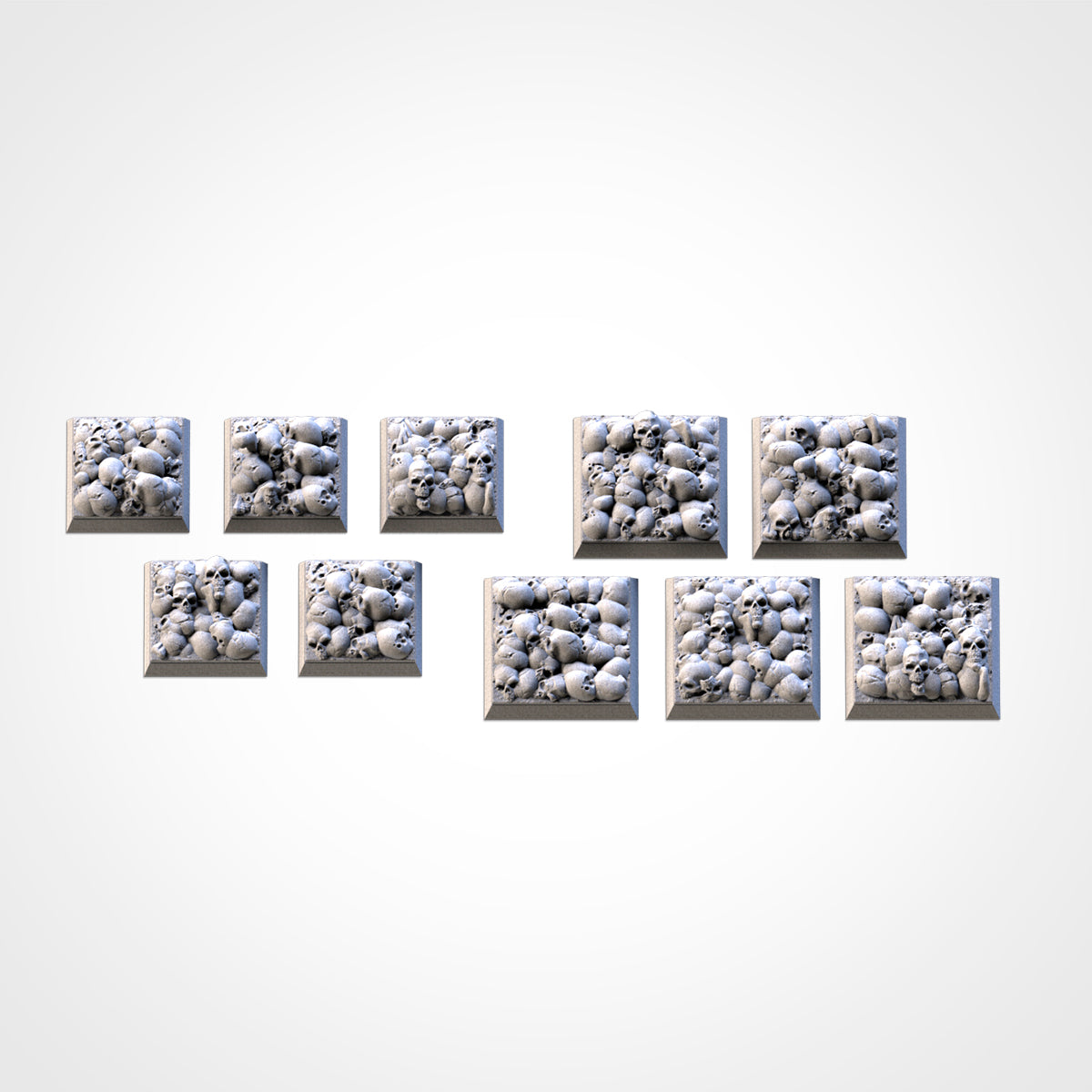 Death Skulls Square Bases By Txarli Factory