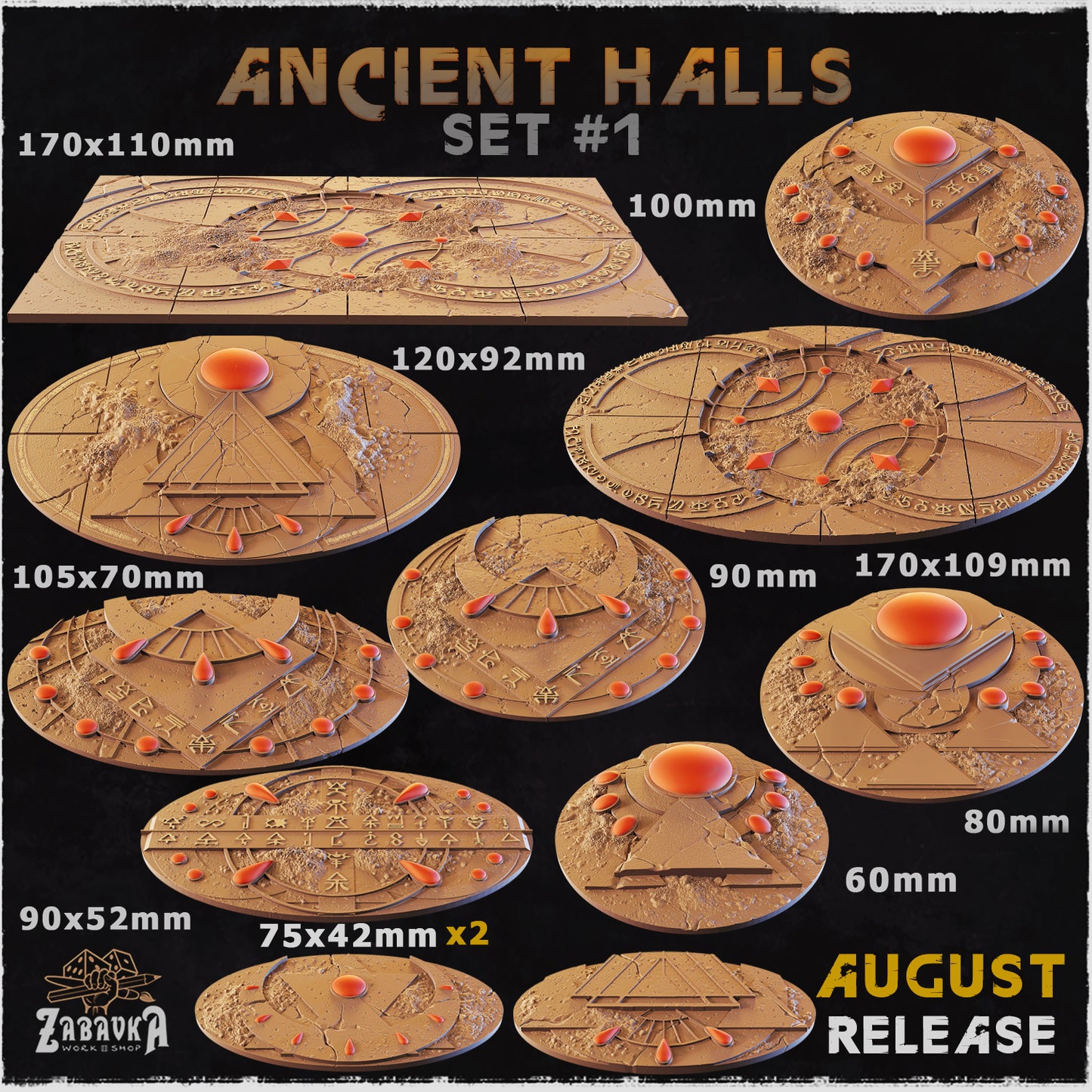 Ancient Halls Bases by Zabavka Workshop