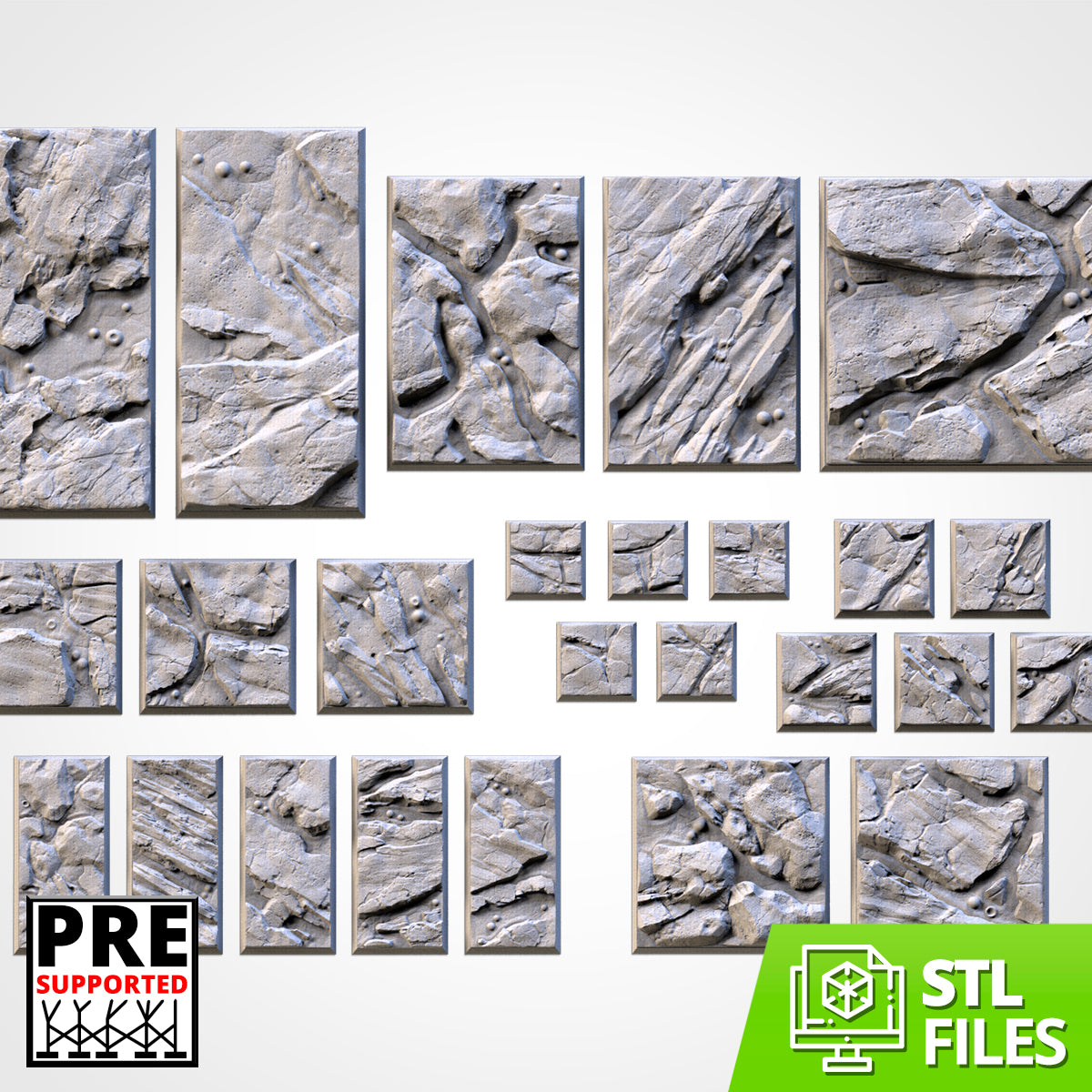 Volcanic Square Bases By Txarli Factory