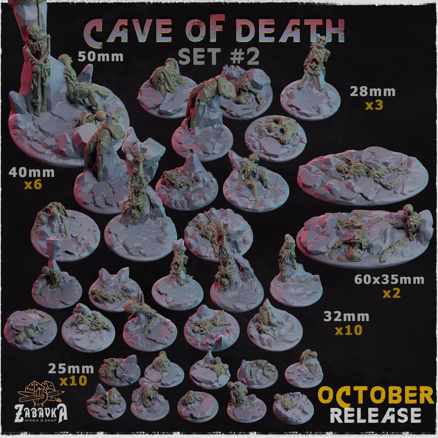 Cave of Death Bases by Zabavka Workshop