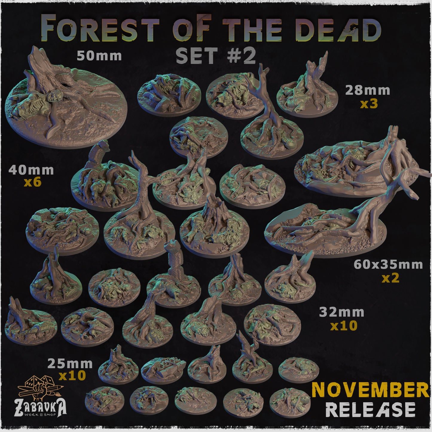Forest of the Dead Bases by Zabavka Workshop