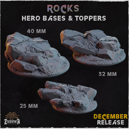 Rocks Bases by Zabavka Workshop