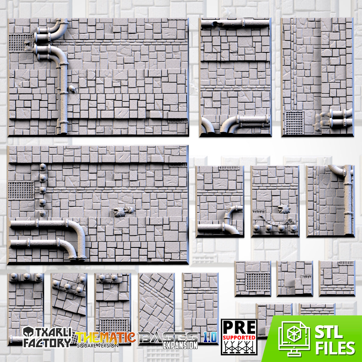 Dungeon Square Bases By Txarli Factory