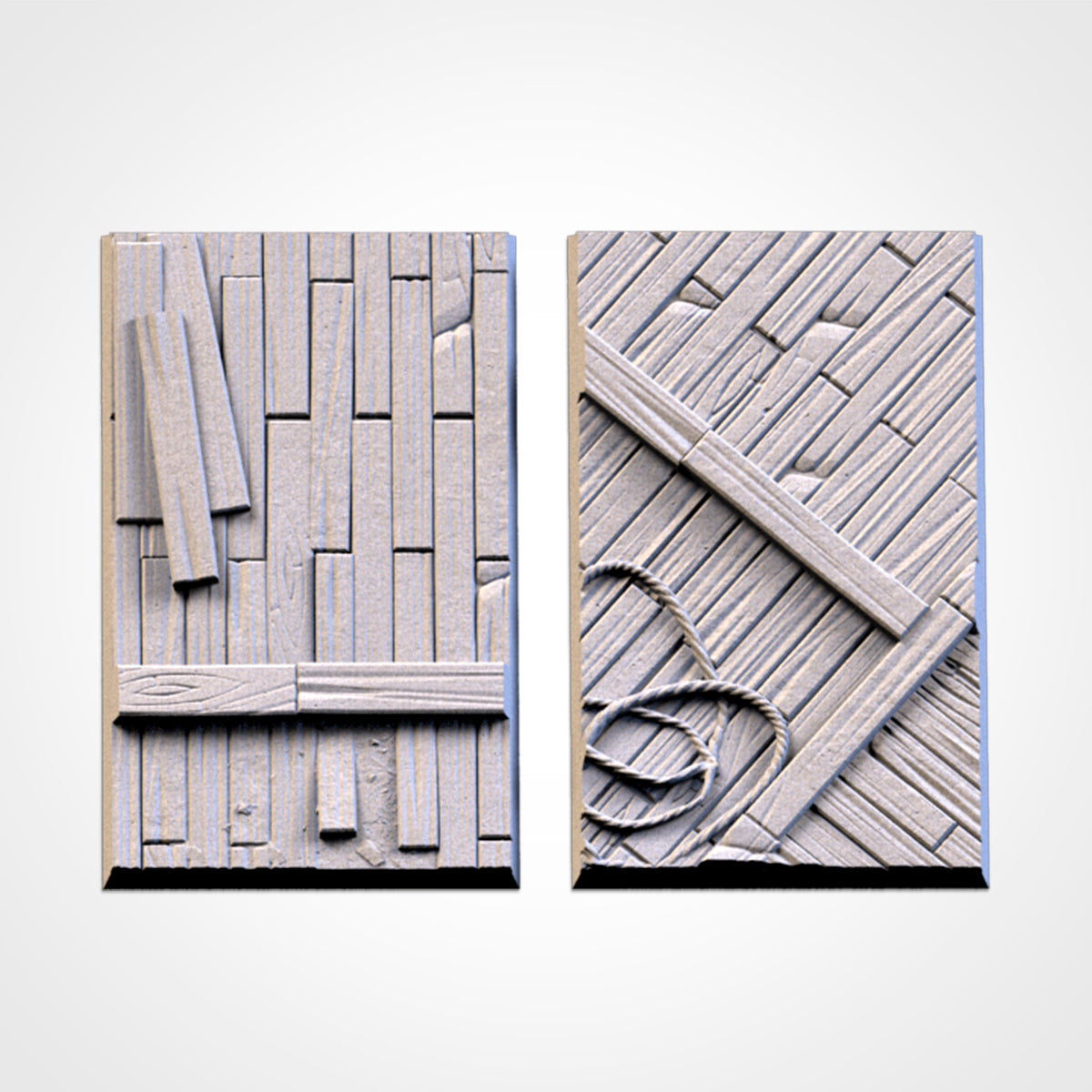 Wooden Square Bases By Txarli Factory
