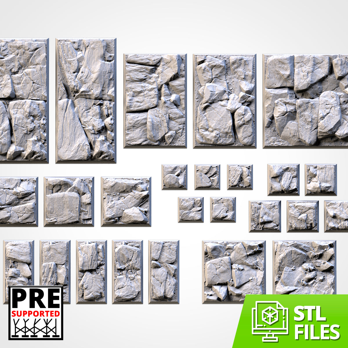 Stony Square Bases By Txarli Factory