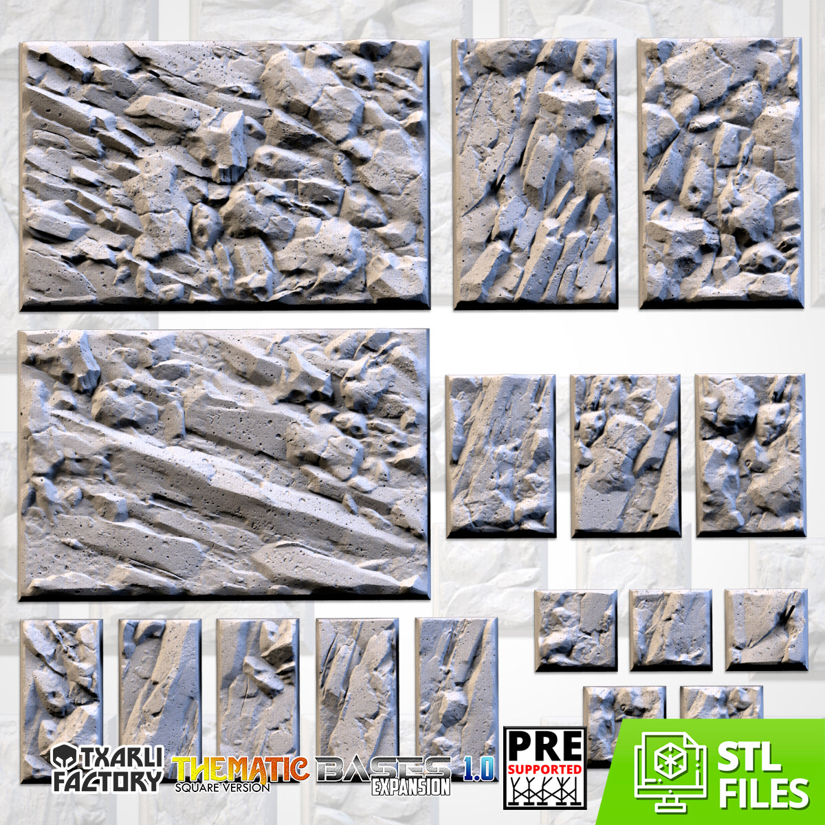 Stony Square Bases By Txarli Factory