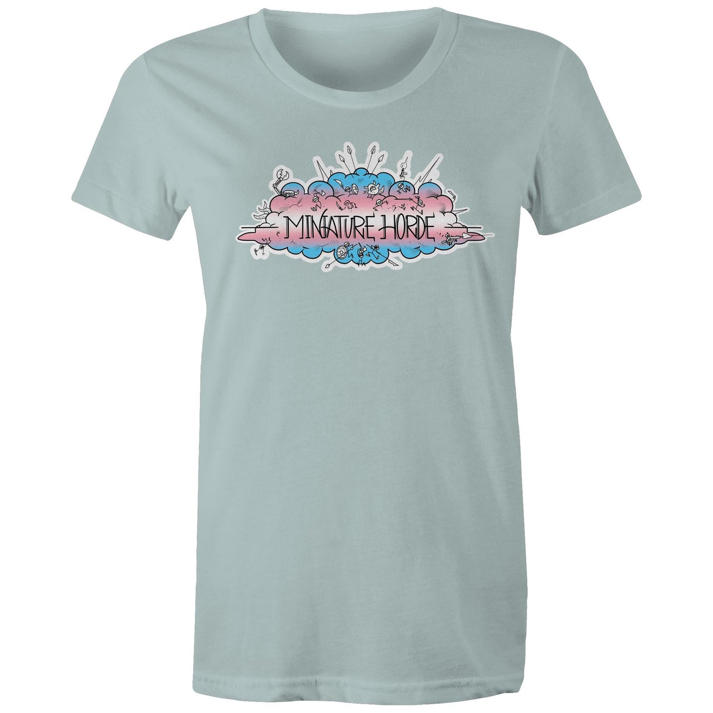 Trans Flag Logo - Women's Maple Tee