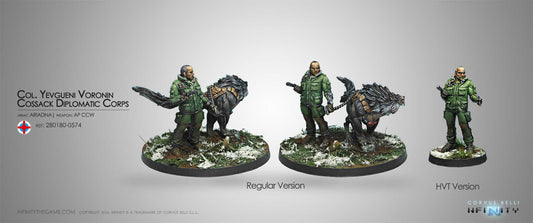 Infinity: Ariadna: Col. Yevgueni Voronin, Cossack Diplomatic Corps (Rifle/AP CCW)