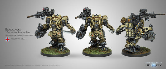 Infinity: Ariadna: Blackjacks, 10th Heavy Ranger Bat. (T2 Sniper Rifle)