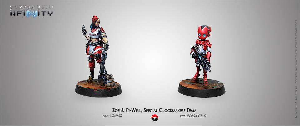 Infinity: Nomads: Zoe & Pi-Well, Special Clockmakers Team (Engineer & Remote)