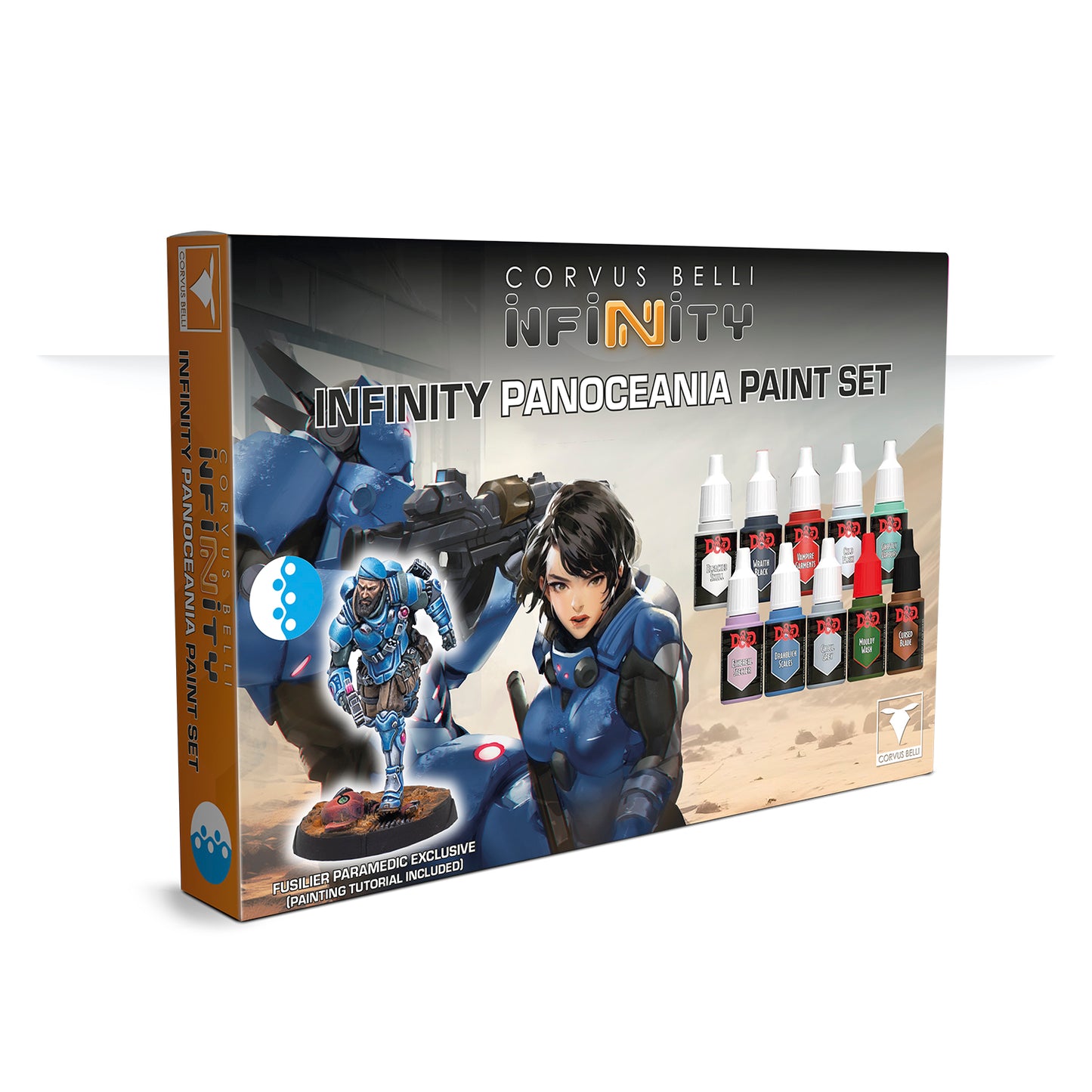 Infinity: PanOceania: Infinity Panocenia Paint Set Fusilier Paramedic exclusive