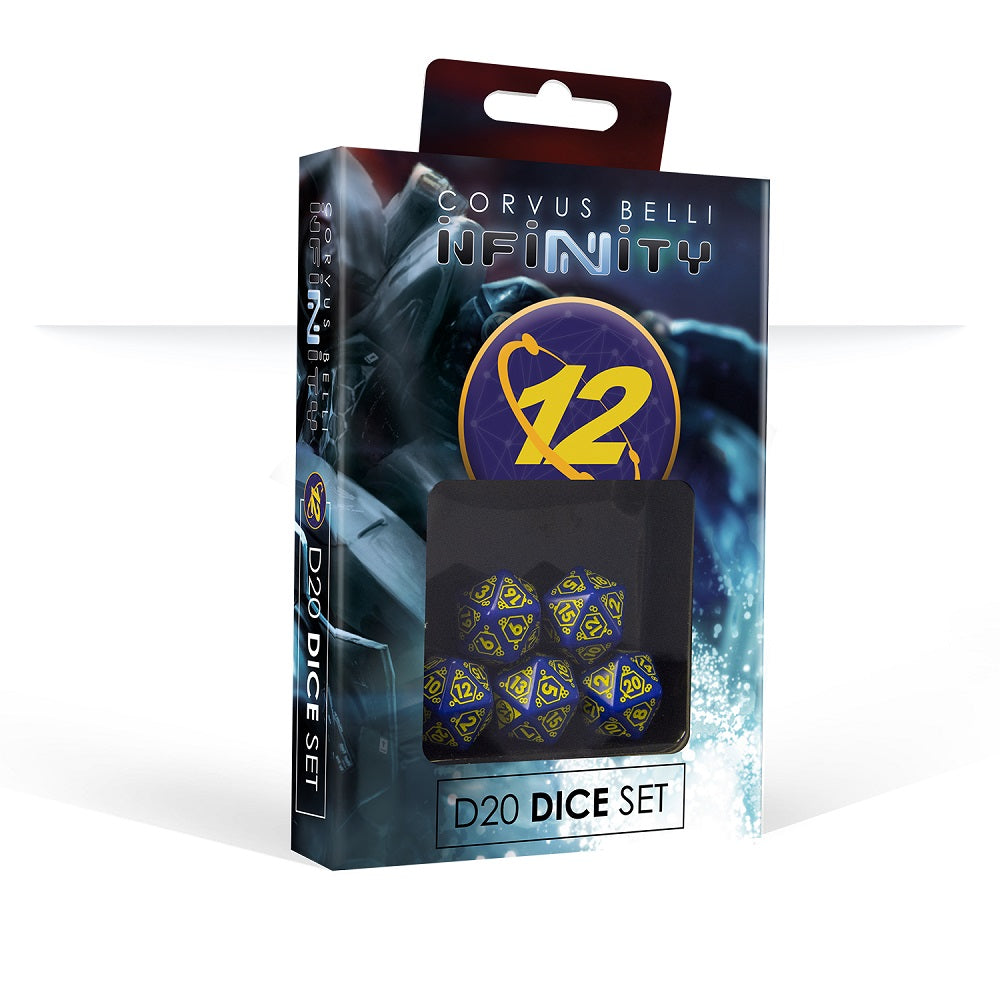 Infinity: Dice: O-12 D20 Dice Set (set of 5 D20)