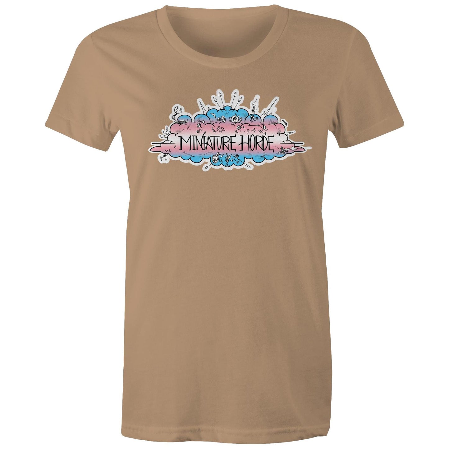 Trans Flag Logo - Women's Maple Tee