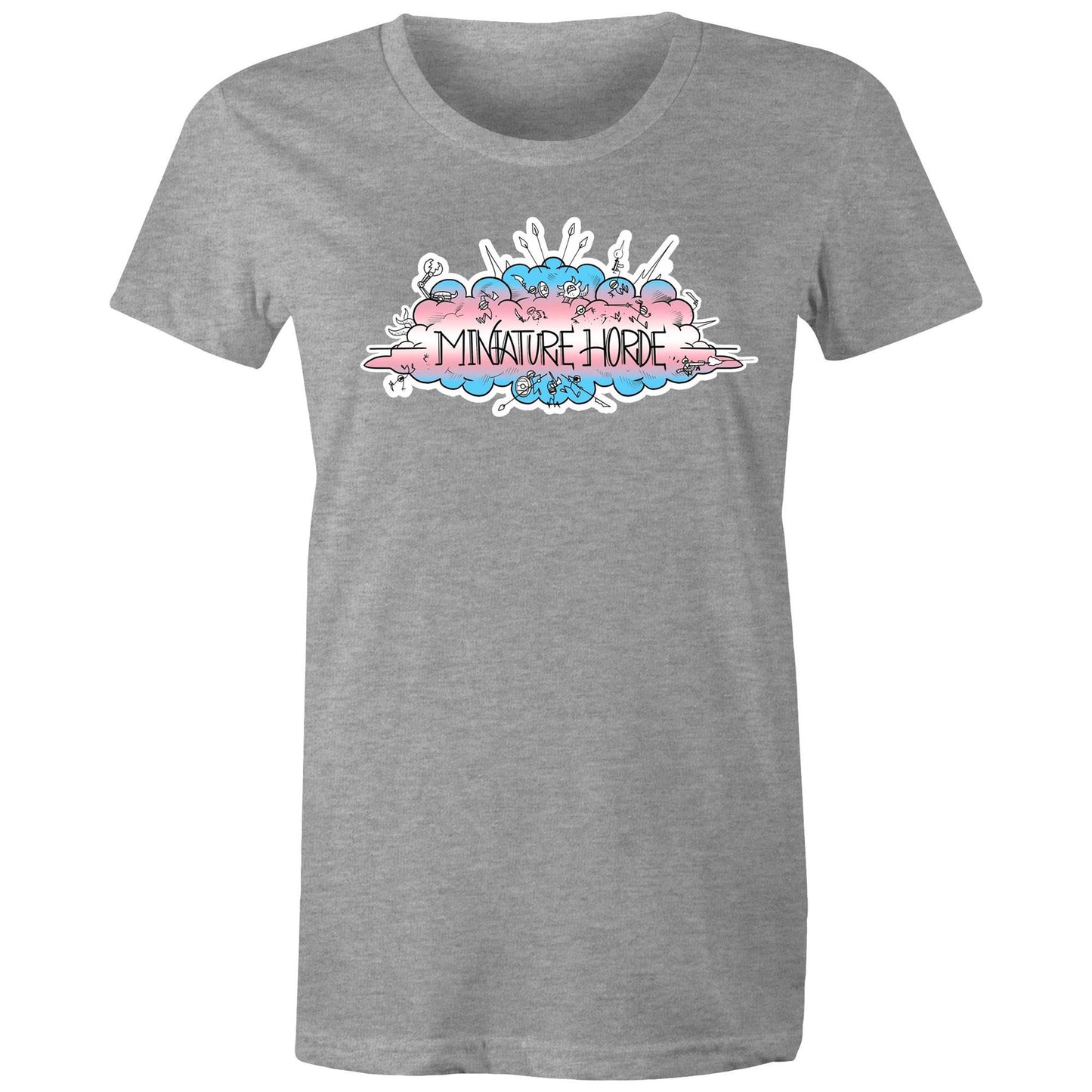Trans Flag Logo - Women's Maple Tee
