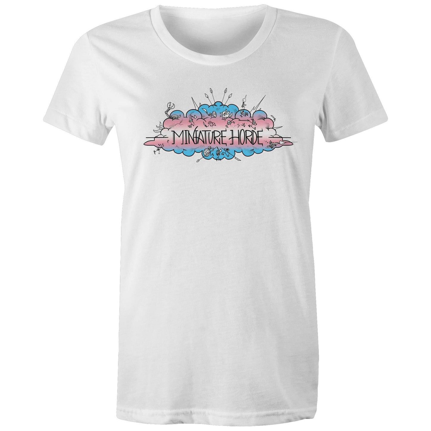 Trans Flag Logo - Women's Maple Tee