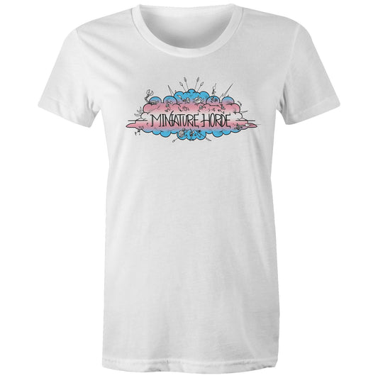 Trans Flag Logo - Women's Maple Tee