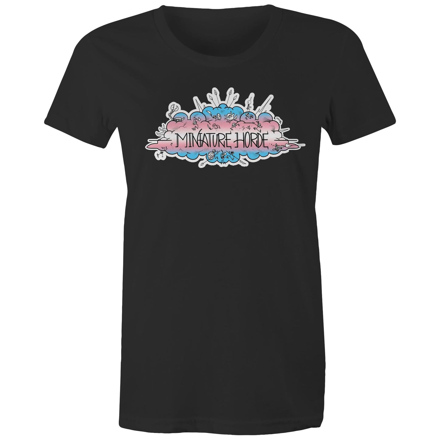 Trans Flag Logo - Women's Maple Tee