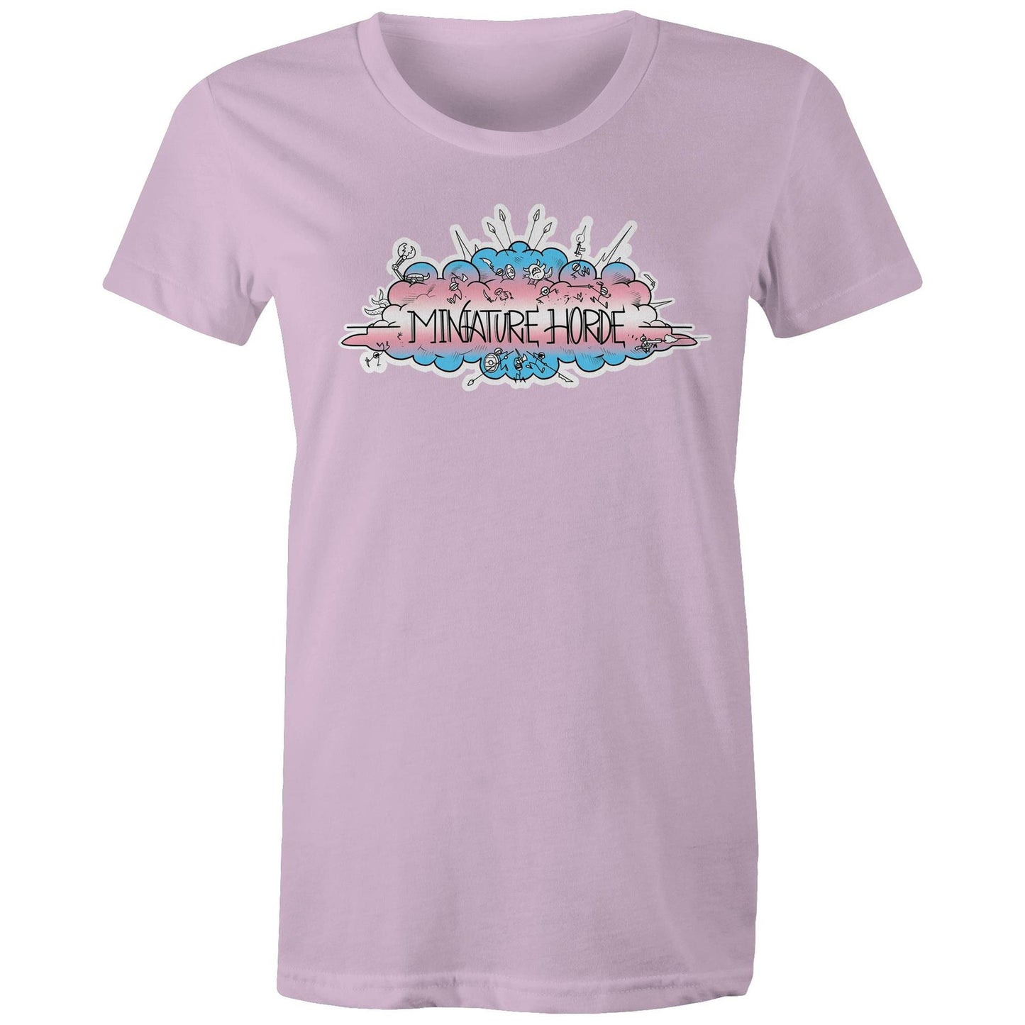 Trans Flag Logo - Women's Maple Tee