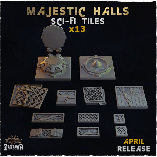 Majestic Halls Sci-Fi Tiles