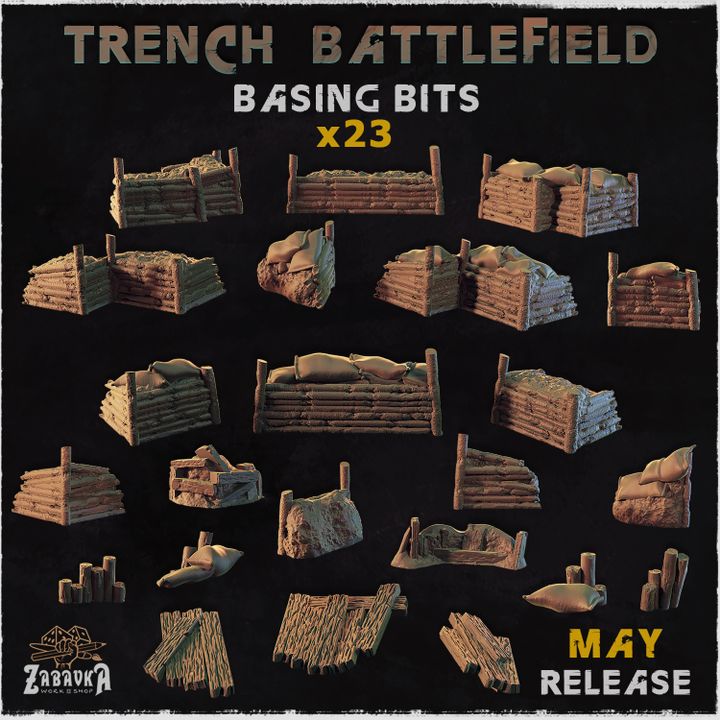 Trench Battlefield Basing Bits
