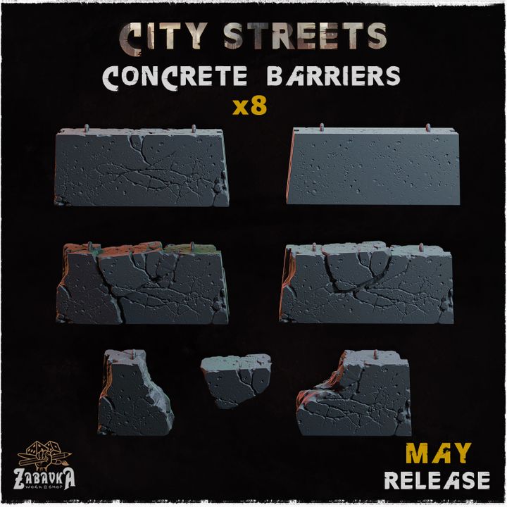City Streets Concrete Barriers