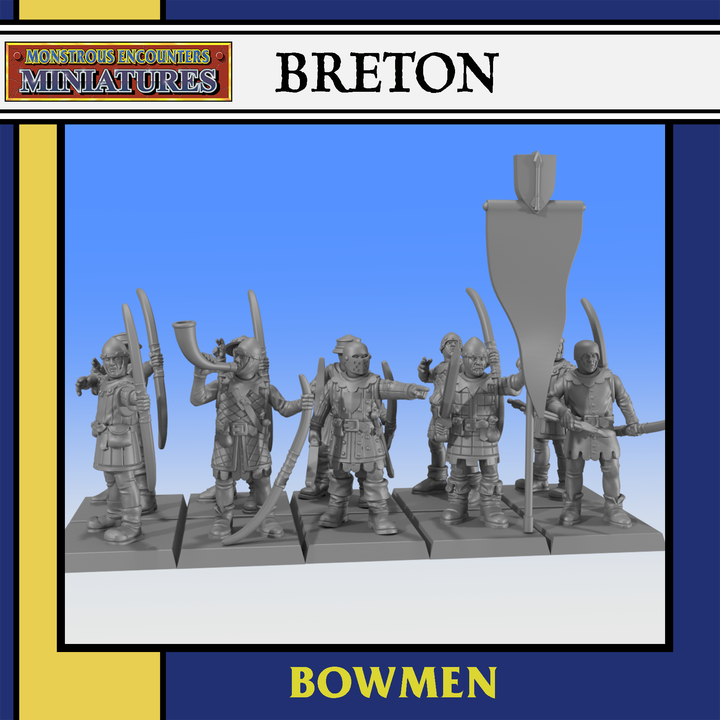 Breton Bowmen Unit by Monstorous Encounters