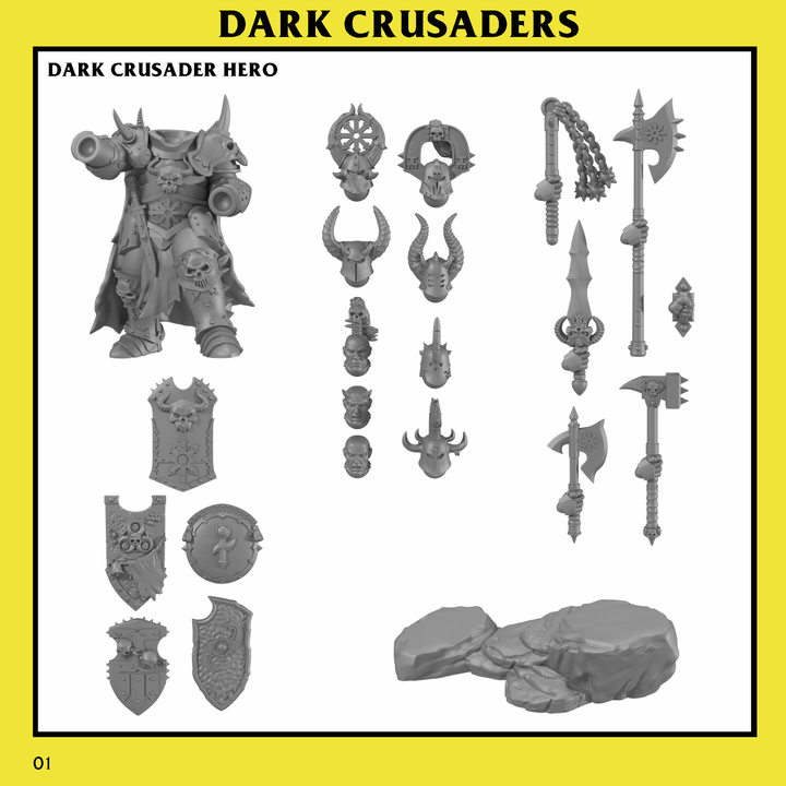 Dark Crusader Hero by Monstrous Encounters